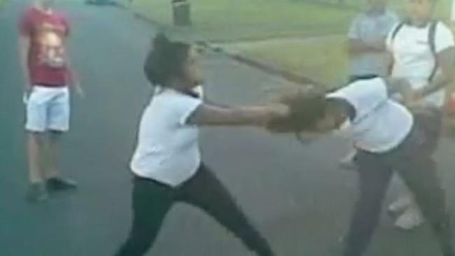 kids fighting at school