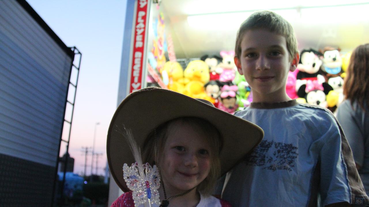 <p>Aleshia May Millard and Bryson Anderson soaking up the atmosphere at the Mardi Gras on Friday night. Photo: Erin Smith / Warwick Daily News</p>