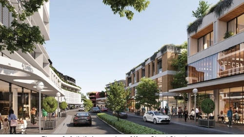 Double Bay urban design strategy artist impression of streets of Double Bay