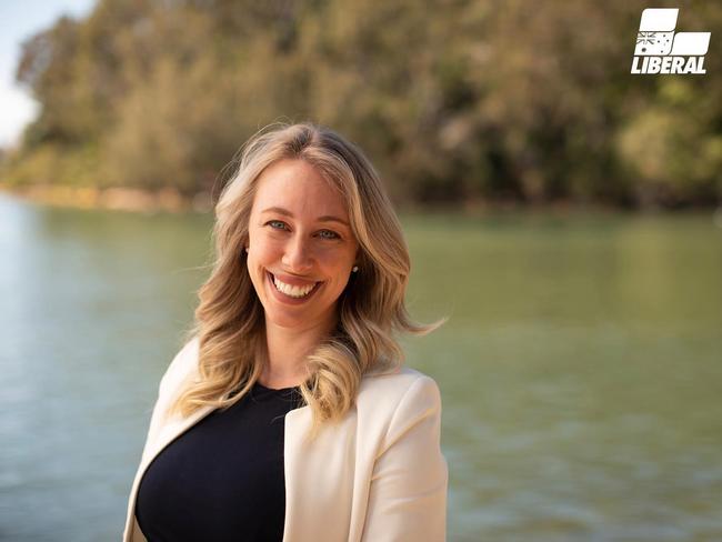 The Liberal candidate for the October 19 Pittwater by-election will be current Northern Beaches deputy mayor, Georgia Ryburn. Picture: Liberal Party