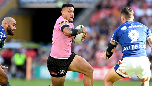 Spencer Leniu is poised for a shock call-up for NSW at the expense of Tevita Pangai Jr. Picture: Getty Images.