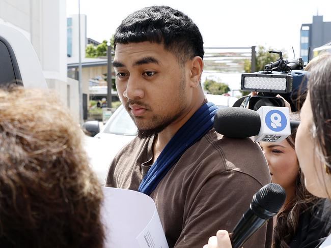 Orlando Tauaa, 19, outside Beenleigh court. Picture: Josh Woning