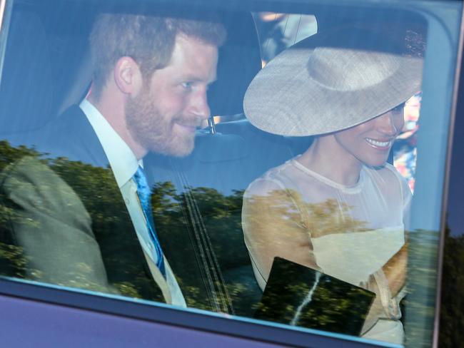 Prince Harry and Meghan arrive at Buckingham Palace for Prince Charles’ 70th Birthday. Picture: Ian Lawrence/MEGA