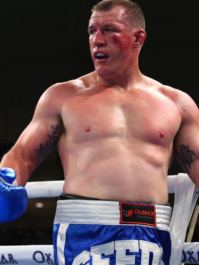 Former league superstar Paul Gallen proved himself as a bona fide boxer.