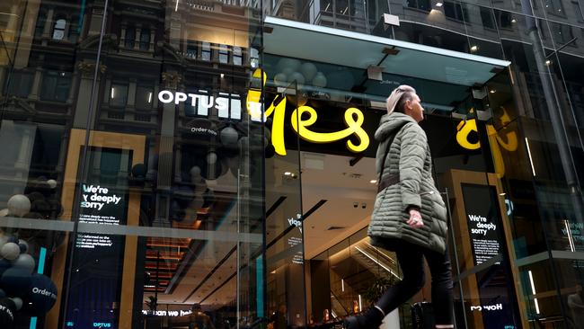 The identification details of 9.8 million customers of the Telecommunications operator Optus was stolen in a data breach last week, one of the largest data breaches to occur in Australia. (Photo by Brendon Thorne/Getty Images)