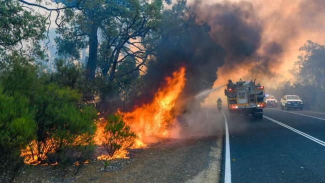 Firefighters have been working tirelessly while battling the Perth Hills bushfire. Picture: Supplied by DFES via Incident Photographer Morten Boe via NCA NewsWire