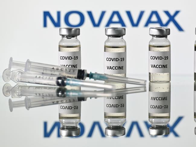 Vials of Novavax vaccine. Picture: AFP.