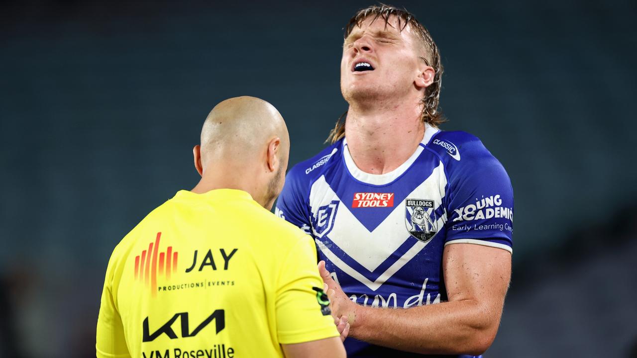 Jacob Preston injured his finger against the Cowboys. Picture: Getty