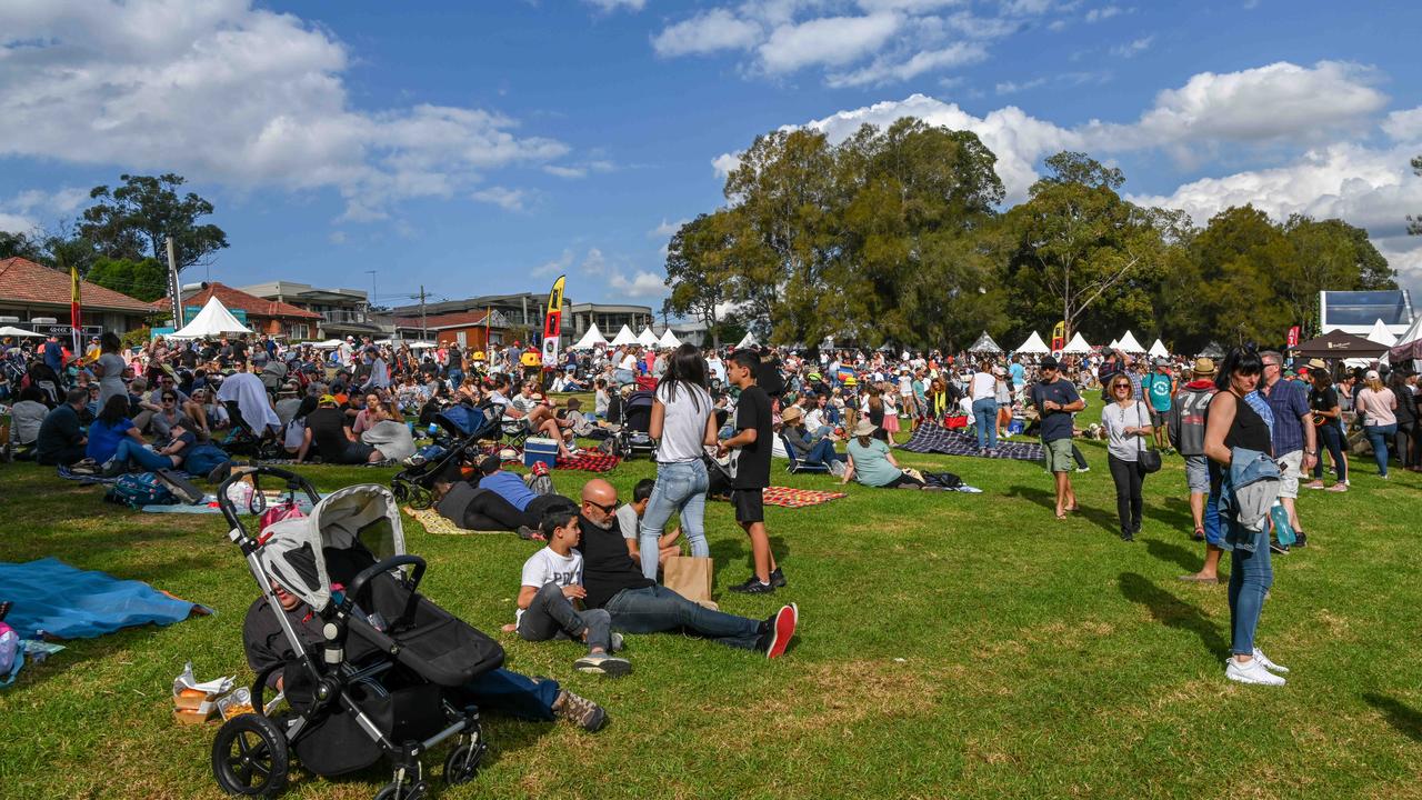 Cork and Fork the annual gourmet food and wine festival on the waterfront at Putney on Sunday May 19 2019. (AAP IMAGE / MONIQUE HARMER)