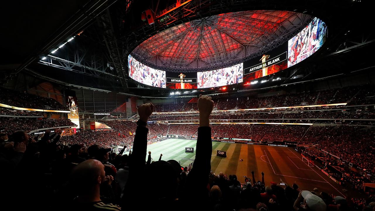 A general view of Mercedes-Benz Stadium prior to the 2018 MLS Cup final