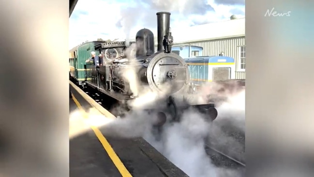 The Tasmanian Transport Museum’s heritage passenger train full steam ahead