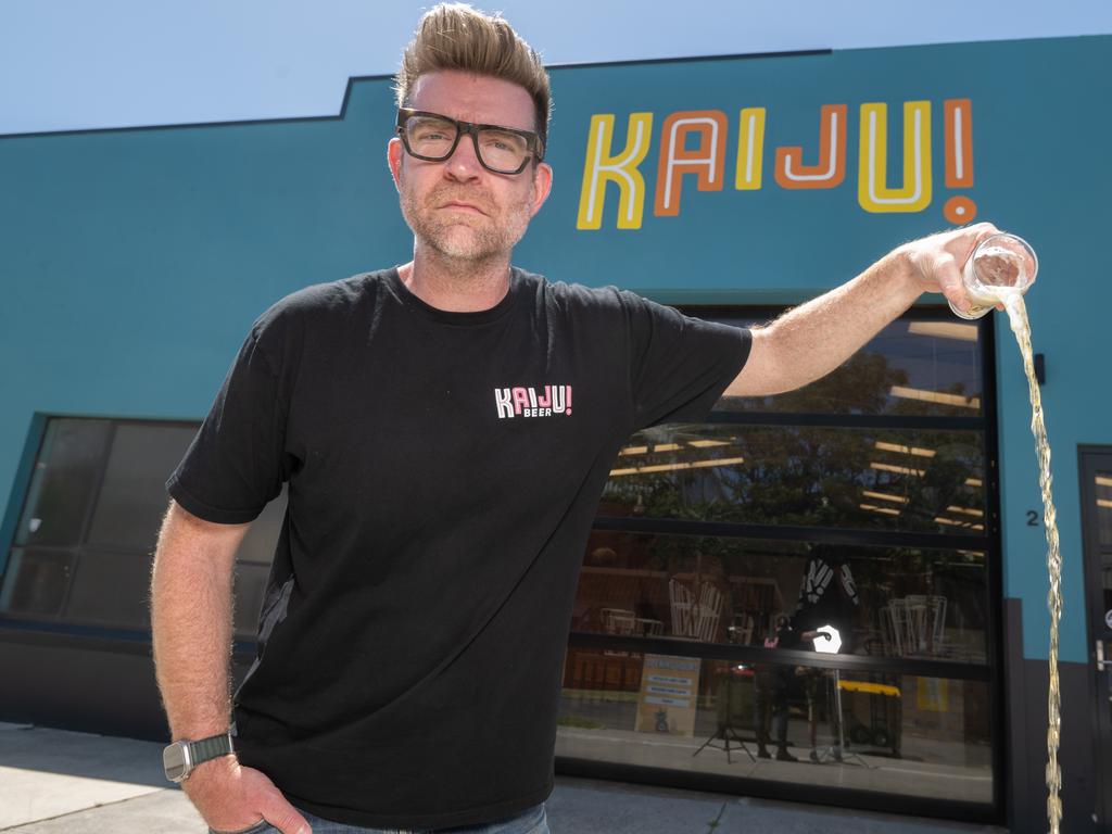 Mr Reeves, who is co-founder of KAIJU! Beer, says the surge in price is really hard on brewers. Picture: Tony Gough