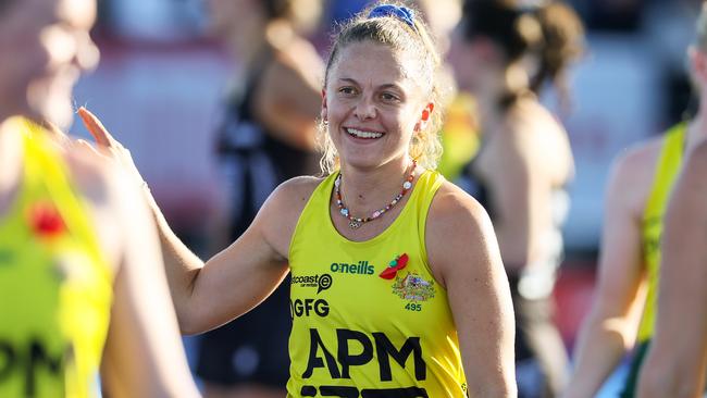 Star Hockeyroos striker Rosie Malone has welcomed a funding boost that has helped close the sport’s gender pay gap. Picture: Simon Watts/bwmedia.co.nz