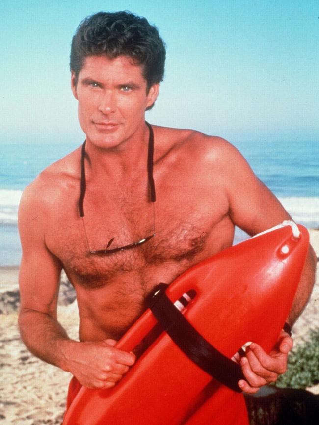 David Hasselhoff in his Baywatch heyday. Picture: Supplied