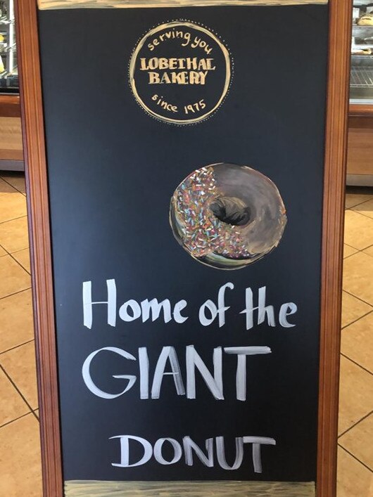 Lobethal is now home to the giant donut. Photo: Lobethal Bakery/Facebook