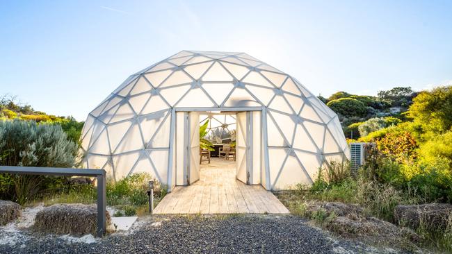 400 Coopers Beach Rd, Nalyappa has its own aquaponics geo-dome.