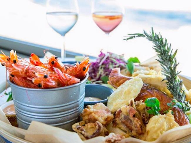 A bucket of prawns at Beach House Avalon. Picture: Facebook