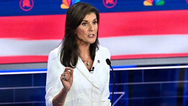 ‘This is a prime example of how our foreign enemies poison social media to advance their evil agenda,’ says former South Carolina governor and ambassador to the UN Nikki Haley. Picture: AFP