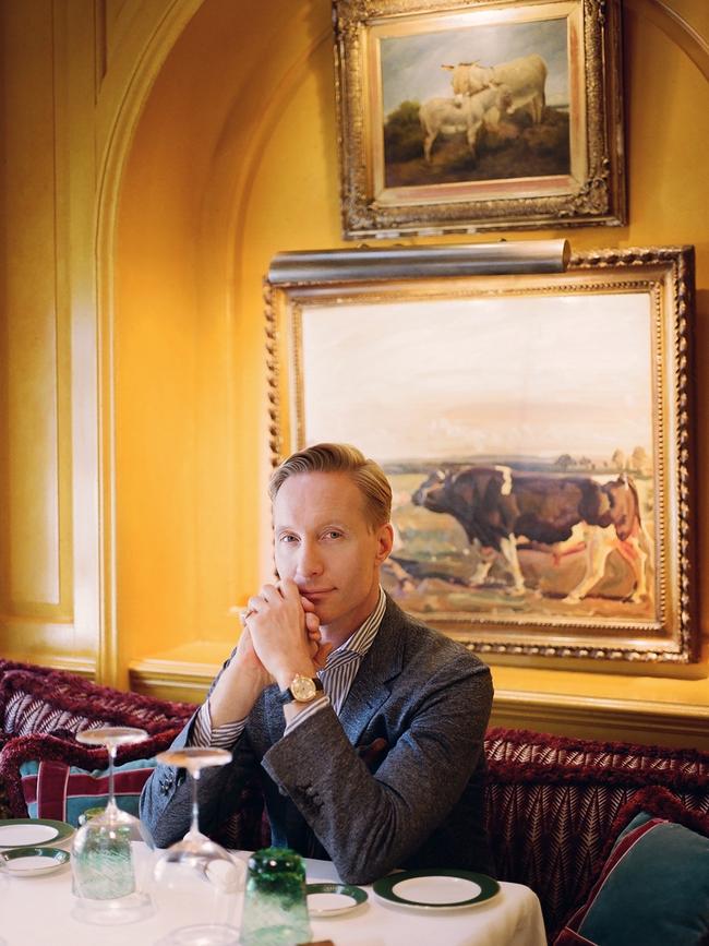 Martin Brudnizki in a rare moment of repose at Annabel’s club in Mayfair