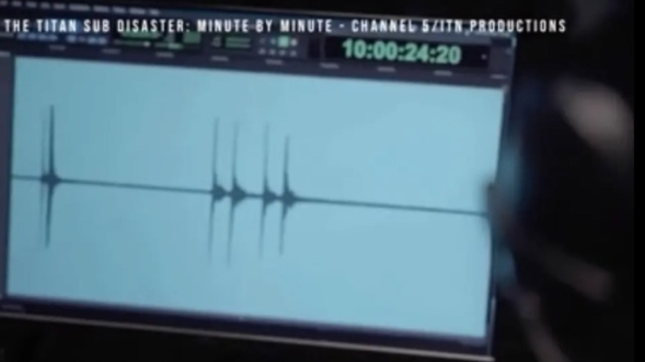 In upcoming documentary revealed the banging noises heard underwater during the search for the Titan submersible.Channel 5/ITN Productions
