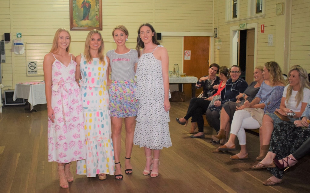 NEW COLLECTION: Tawnie Benecke, Mel Weller, Asha Josland and Lauren Fendley showcasing four of this season's cutest ensembles at the Melenco Spring launch. Picture: Kate McCormack