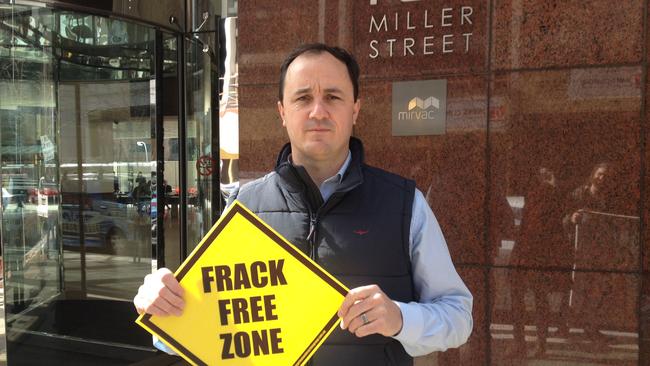 A peaceful protest outside AGL s headquarters in North Sydney has