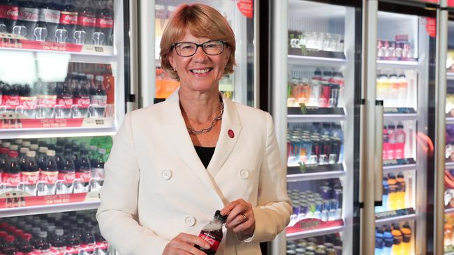 Coca-Cola Amatil CEO Alison Watkins. Picture: Ryan Osland