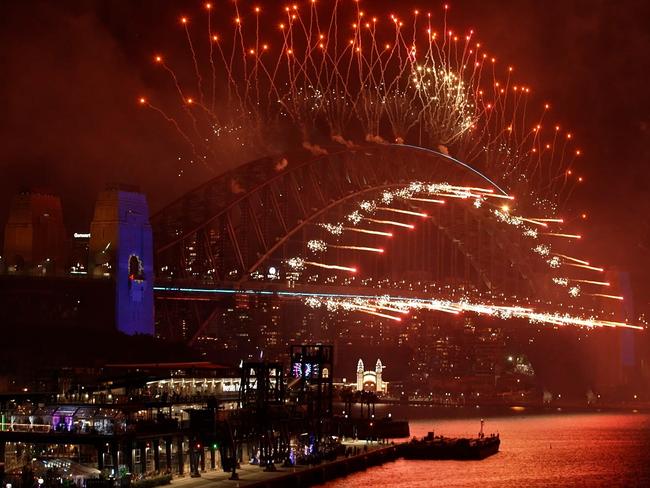 File photo of New Year's Eve fireworks in Sydney. The ballot for Transport for NSW's annual New Years Eve on the Cahill Expressway event opens on Thursday. Picture: Supplied by the City of Sydney