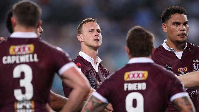 SYDNEY, AUSTRALIA - NOVEMBER 11:  Daly Cherry-Evans of the Maroons looks on during game two of the 2020 State of Origin series between the New South Wales Blues and the Queensland Maroons at ANZ Stadium on November 11, 2020 in Sydney, Australia. (Photo by Mark Kolbe/Getty Images)