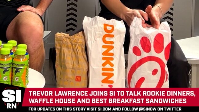 Jaguars' Trevor Lawrence on trip to famous breakfast chain: 'Maybe