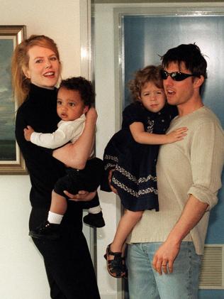 Kidman and Cruise with their adopted children Connor and Isabella