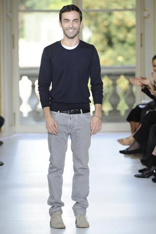 Creative Director Nicolas Ghesquiere wears Balenciaga