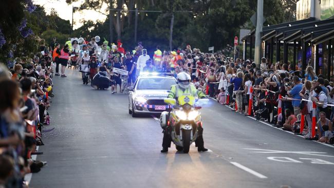 Thousands pack the streets of Manly’s Cambridge Pde for the Halloween Street Party in 2018. Picture: AAP Image/Regi Varghese