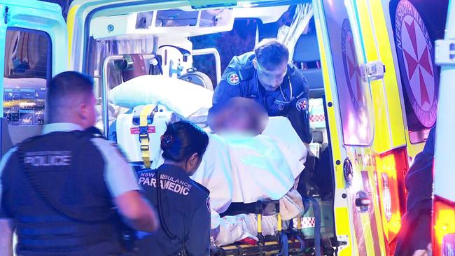 Two people have been hospitalised after they were injured in Campsie on Wednesday night. Picture: TNV