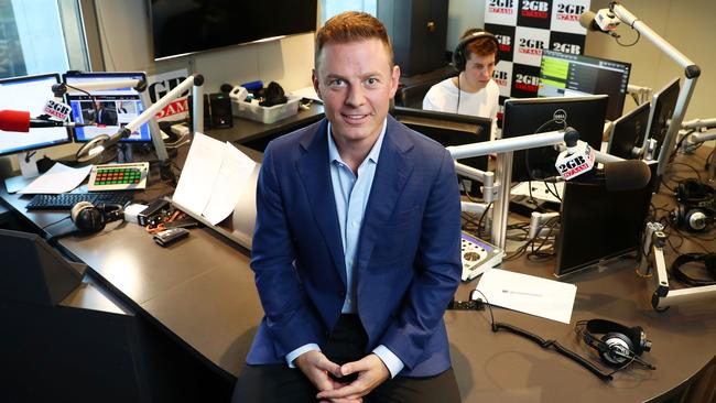 2GB radio drive presenter Ben Fordham in the Macquarie Media radio studios in Sydney. Picture: John Feder