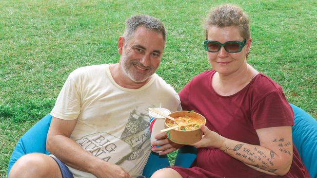 Rod Shepherd and Francesca Massey at the final event of the 2022 Laksa Festival Picture: Glenn Campbell