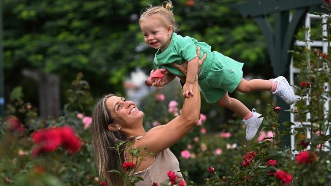 Katrina Gorry says becoming a mother was “the best decision I have made”. Picture: Lyndon Mechielsen