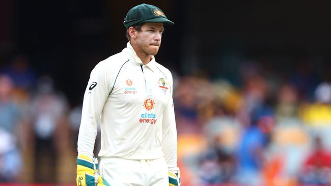 Australian captain Tim Paine. Photo by Patrick HAMILTON / AFP