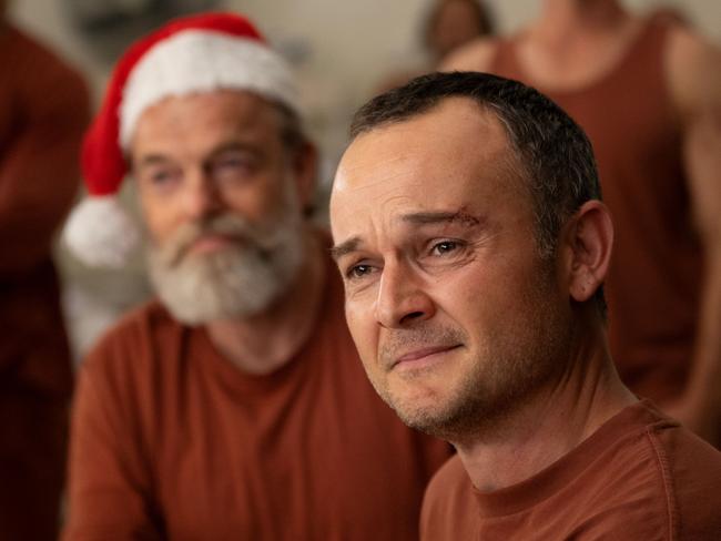 Hugo Weaving plays alongside Henshall in the Christmas movie. Picture: Binge