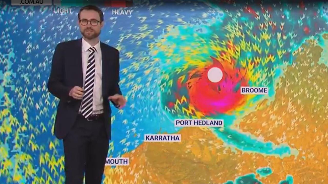 Sky News senior meteorologist Rob Sharpe says a tropical cyclone is forming off the coast of Western Australia. Picture: Sky News