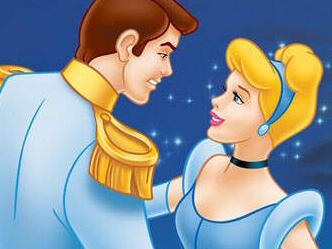 Scene from animated film "Cinderella".