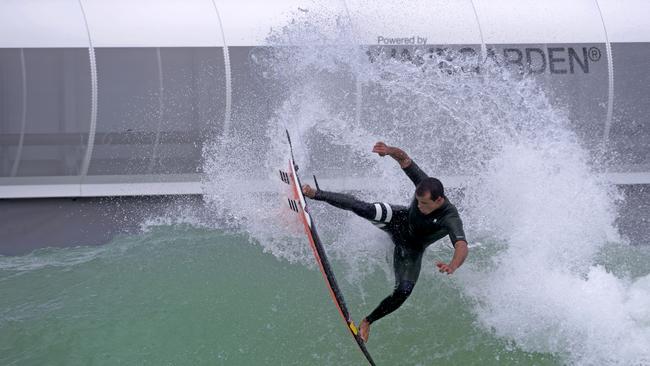 A surf academy, taphouse and skatepark are all part of a tourist resort proposed for Aldinga, planning documents show. Picture: Blainey Woodham/Surfing Australia