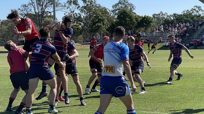 Line-out action from the TSS v Terrace clash.