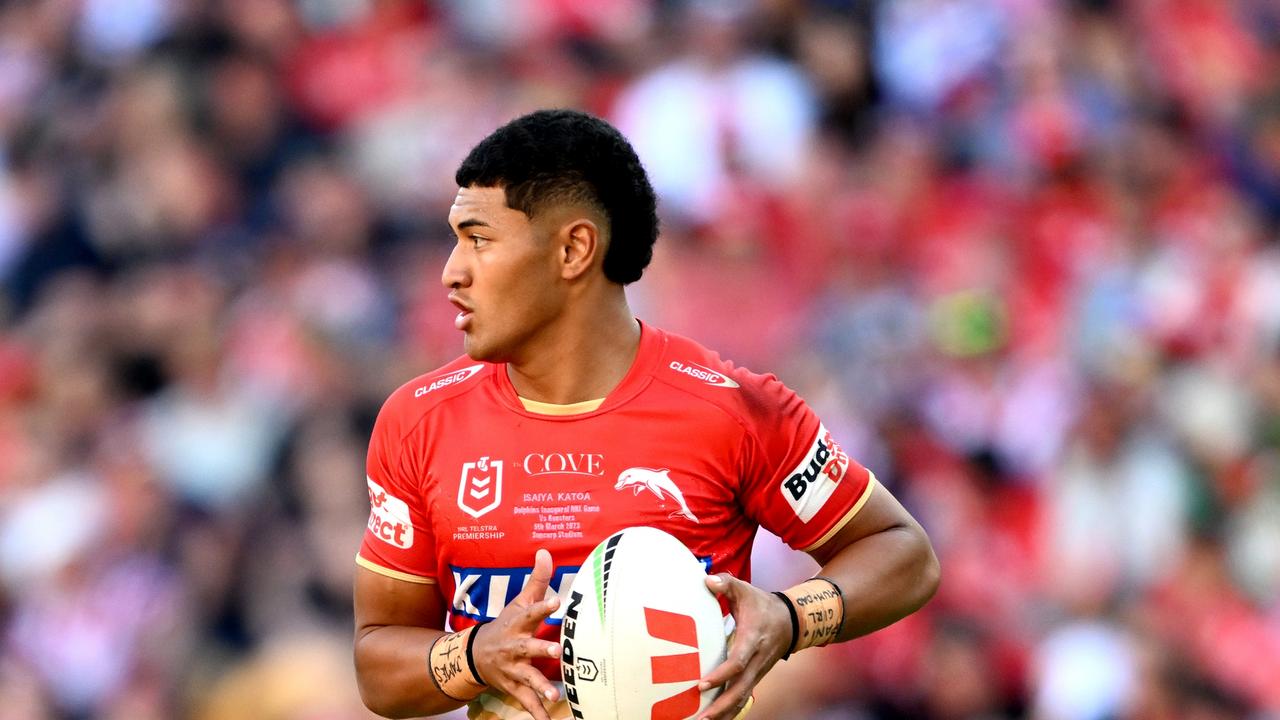 Isaiya Katoa has praised the work of Dr. Jauncey, helping him deal with the pressure first grade in his debut season. Picture: Getty Images.