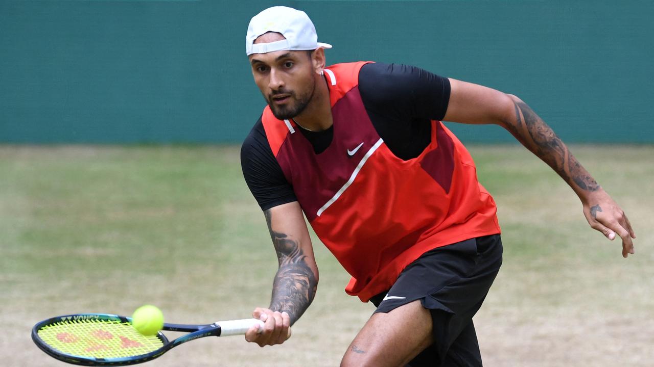Nick Kyrgios thinks he’s not the sole Australian international rivals should worry about at Wimbledon. Picture: AFP