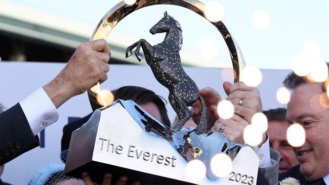 The Everest “quite clearly” qualifies for Group 1 status, says Racing Victoria’s new boss Aaron Morrison. Picture: AFP