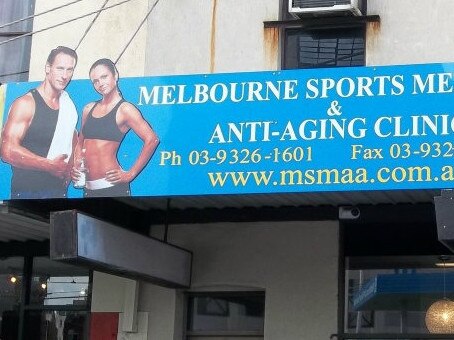 Melbourne sports and anti-aging clinic in Moonee Ponds, Victoria. Picture: Facebook/ Melbourne sports and anti-aging