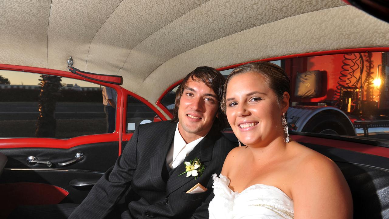 Joel Latham and Madelyn McCracken arrive at the Bundaberg High School Prom. Photo: Scottie Simmonds/NewsMail