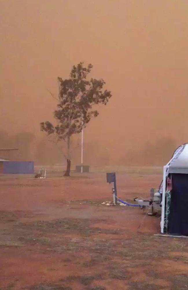 Towns were blanketed in dust. Picture: Wendy Holland