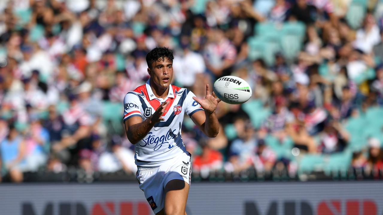Sydney Roosters' Joseph Suaalii has taken up an option on his deal. NRL Imagery